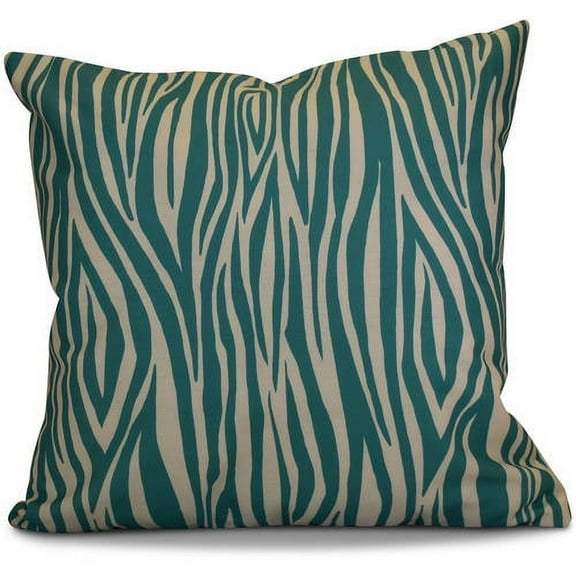 Simply Daisy 16" x 16" Wood Stripe Geometric Print Pillow