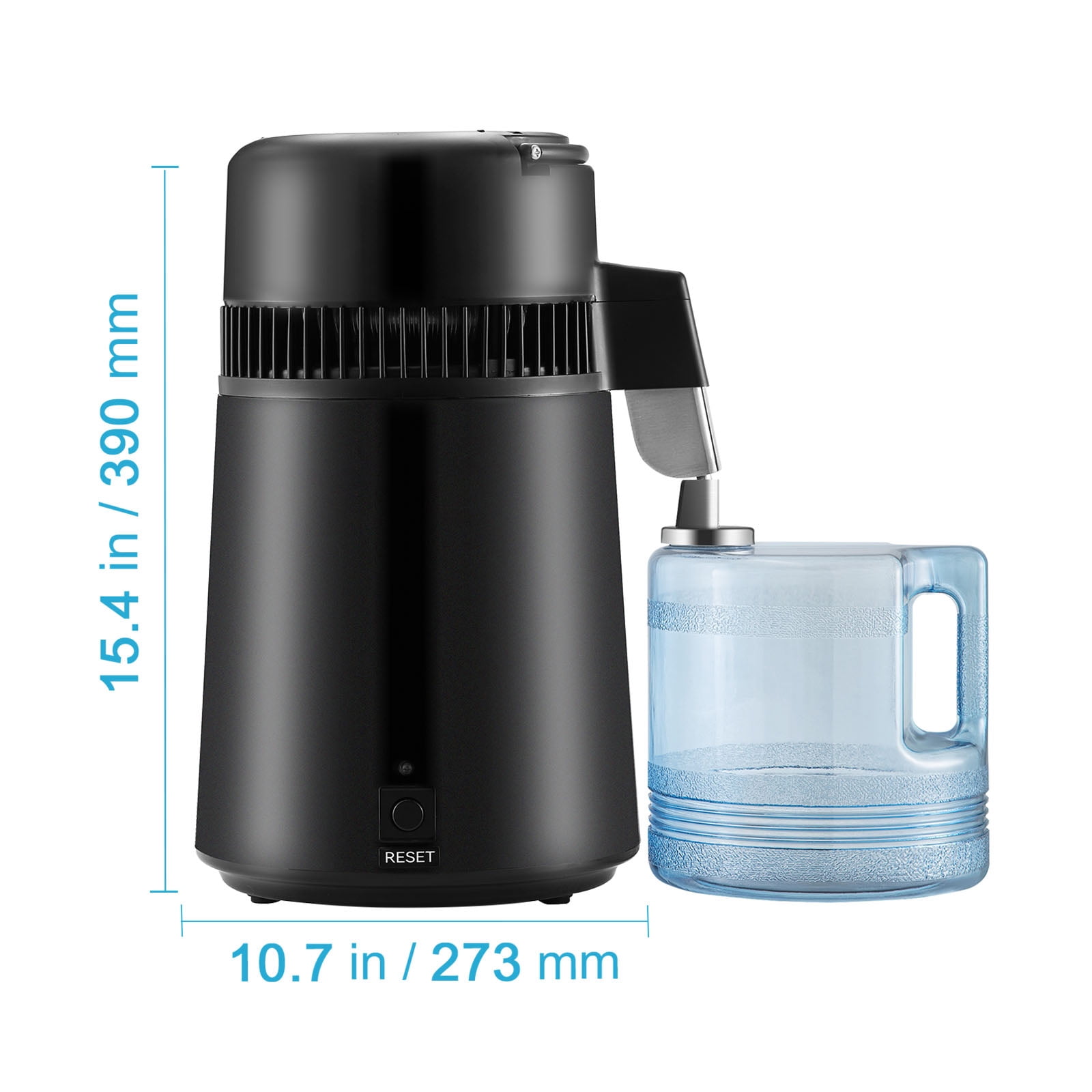 KFFKFF Water Distiller,Stainless Steel PBT, Black