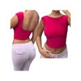 thumbnail image 3 of xiaxaixu Débardeurs pour Femmes, Sans Manches à Encolure Bateau, Couleur Unie, Chemise Courte Décontractée pour Fête et Rue, 3 of 4