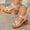 Khaki, variant on Eltusu Women Heeled Sandals, Ankle Strap High Heels Summer Open Toe Dress Sandals Shoes Black Size 6