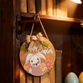 thumbnail image 6 of Nkmbld Easter Decorations, Easter Wreath Decor, Easter Wooden Sign Garland Vintage Easter Rabbits Decorative Pendant for Door Wall Mantel Window Decor, 6 of 8