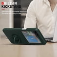 thumbnail image 4 of for Samsung Galaxy Z Flip5 5G 2023 Case,Slim Liquid Silicone Couple Ring Kickstand Soft Anti-Scratch Microfiber Lining Protection Bumper Case for Galaxy Z Flip5 (Army Green), 4 of 16