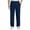 Dark Blue, variant on Men's Straight Leg Casual Dress Pants Elastic Waist Drapey Double Pleats Business Pants Solid Color Loose Fit Casual Commute Pants with Pockets