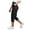 Black, variant on Women's High Waisted Casual Pants Knit Blend Trousers with Pockets for Everyday Comfort Easy Care Daily Holiday Wear