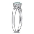 thumbnail image 3 of Everly Women's Aquamarine 10K White Gold Engagement Ring, 3 of 7