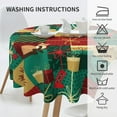 thumbnail image 5 of Christmas Tablecloth, Christmas Snowflakes Table Cloth for Party Decoration, Round 60 Inch, Snowman Themed Tablecloths for Dinner Kitchen Party Picnic, 5 of 6