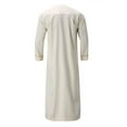 thumbnail image 7 of Hfozny Men's Islamic Clothing Muslim Male Shirt Long Sleeve Abaya Dubai Cotton…, 7 of 7