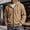 Camel, variant on Men's Oversized Full Zip Hoodie Big and Tall Fleece Lined Hooded Sweatshirt Warm Streetwear Fall Winter Outerwear Jacket for Men White M