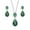 Green, variant on Lavencious Teardrop Dangle Cubic Zirconia Necklace & Earring Sets for Women