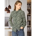 thumbnail image 2 of INSPIRE CHIC Chemise à Petites Fleurs pour Femme à Boutons, Manches Longues, 2 of 6