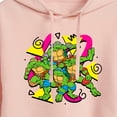 thumbnail image 3 of Teenage Mutant Ninja Turtles - Retro Character Group - Juniors Cropped Pullover Hoodie, 3 of 5
