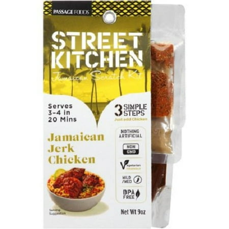 street kitchen jamaican jerk chicken jamaican scratch kit, 9 oz street kitchen jamaican jerk chicken jamaican scratch kit, 9 oz