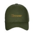 thumbnail image 2 of Daxton USA States Classic Structured Golf Dad Hat Cap, Olive Hat Wisconsin, 2 of 4