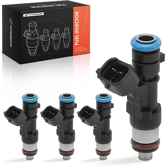 A-Premium Set of 4 Fuel Injectors Compatible with Nissan Sentra 2013-2016 1.8L, Sentra 2017-2019 1.6L, Replace# 166003RC0A