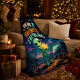 thumbnail image 3 of Cosmic Romance Galaxy Love Quote Cartoon Alien Ufo, Cozy Friendship Quote Scene, Warm Flannel Blanket for Living Room and Reading Nook, Art Lovers Friendship Gift, Artistic Home Decor, 3 of 9