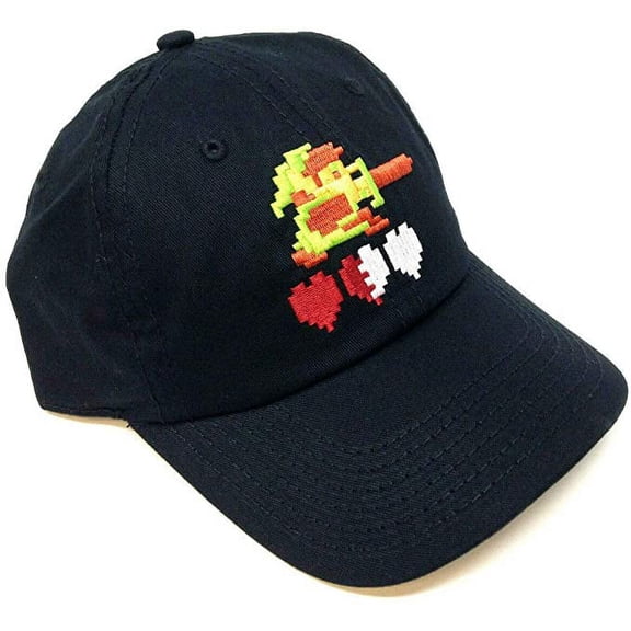 Youth Nintendo Legend of Zelda Link Pixelated Hearts Curved Bill Slouch Hat