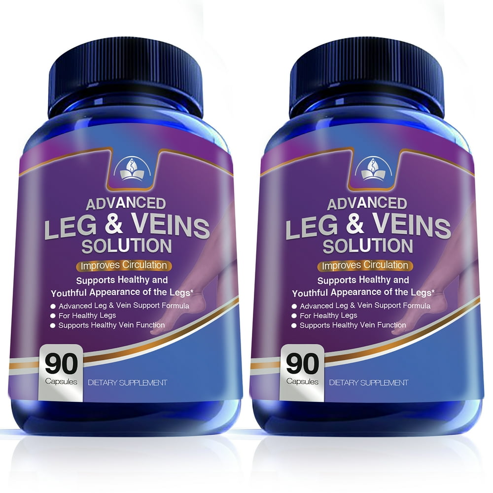 Circulation & Vein Solution for Healthy Legs (90 Capsules) 2 bottles