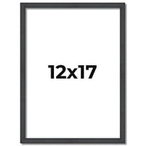 12x17 Rustic Brown Real Wood Picture Frame Width 0.75 inches | Interior Frame Depth 0.5 inches |