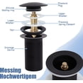 thumbnail image 3 of Desagüe Universal MACHAO para Lavabo Sin Rebosadero Pop Up Negro, 3 of 5