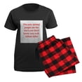thumbnail image 5 of CafePress - Alfred Adler Quotes Women's Dark Pajamas - Women's Short Sleeve Print T-Shirt and Pants Dark Cotton Pajama Set, 5 of 7