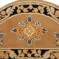 thumbnail image 2 of Minuteman International Half Round Coca Jardin Wool Fireplace Hearth Rug, 2 of 5