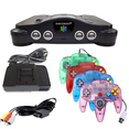 thumbnail image 1 of Restored Nintendo 64 N64 Game System with 4 Pack Retrofam Transparent N64 Controller (Refurbished), 1 of 5
