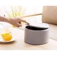 thumbnail image 4 of Simple Small Trash can Plastic Press Trash can with lid Trash can Desktop Small Trash can for Home use Practical (Blue), 4 of 7