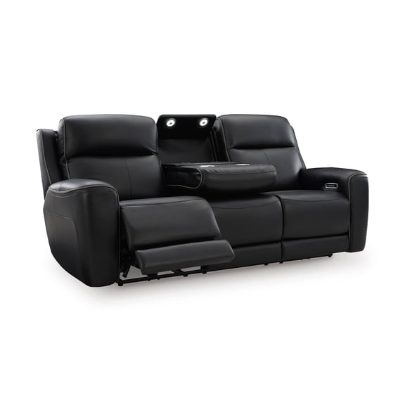 Signature Design by Ashley 5Z-Dreamlight Black Power Reclining Sofa