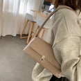 thumbnail image 5 of Women Shoulder Bag, Vintage Underarm Purse, Faux Leather Handbag, Curved Armpit Design, Medium Everyday Bag for Commuting and Dating, 5 of 6