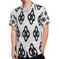 thumbnail image 4 of High Quality Hawaiian Shirts for Men Short Sleeve Aloha Beach Shirt Floral Summer Casual Button Down Shirts Blouses YRD5BM, 4 of 7