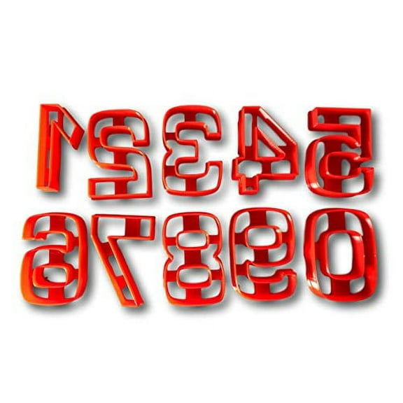 Numbers Cookie Cutter (set of 10)- Fast Shipping - Sharp Edges - Exceptional Quality
