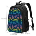 thumbnail image 5 of Disketp Retro Bright Pineapple Travel Laptop Backpack, Laptops Backpack with USB Charging Port, Water Resistant Computer Bag Gift for Men & Women, 5 of 7