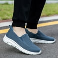 thumbnail image 2 of eileial Men's Breathable Memory Foam Indoor Outdoor Slipper with Wide Widths,Blue 8.5, 2 of 6