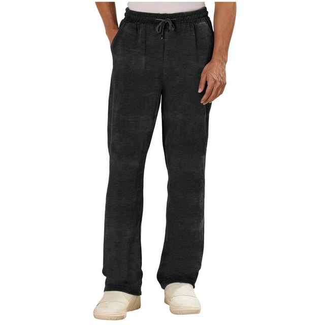 Mens Sweatpants,Casual Long Drawstring Stretchy Comfortable Fabric with Pockets,Mens Sweatpants with Pockets