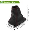 thumbnail image 4 of Funda de palanca de cambios Unique Bargains para Chevrolet Cruze 2008-2012, cubierta de pomo de palanca negra roja, funda de palanca de cambios de cuero sintético 1 Pc, 4 of 7