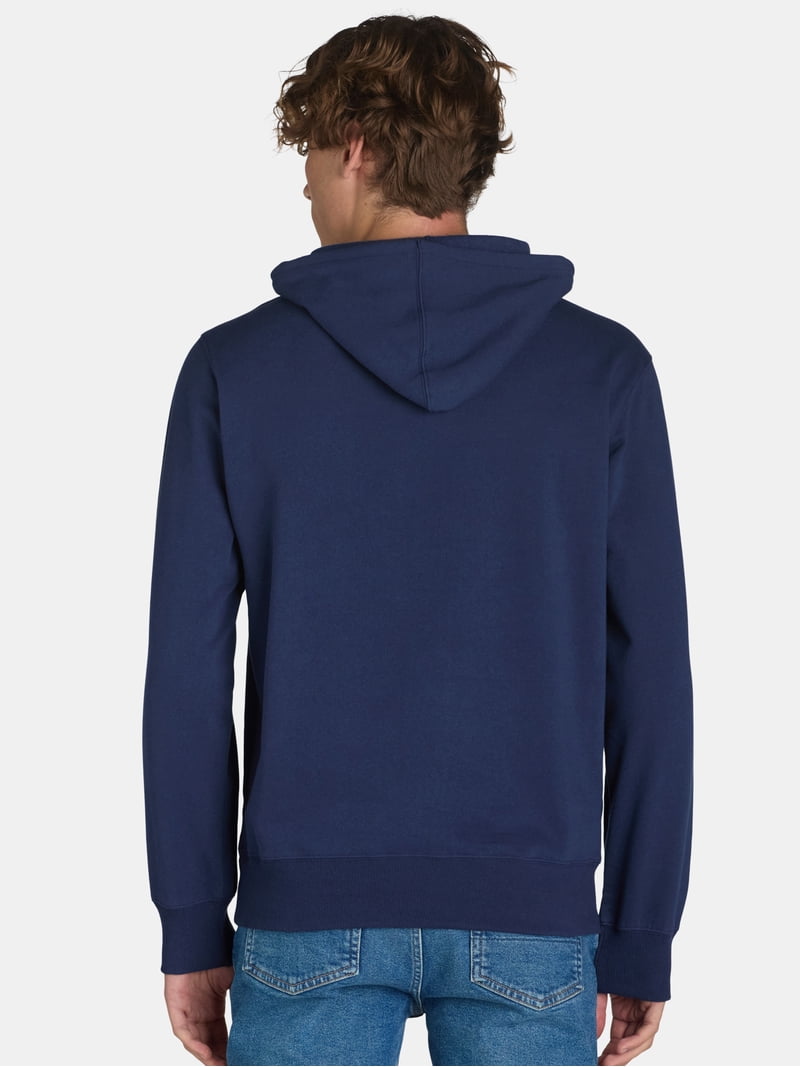 jimwag Stitch line hoodie ネイビー Men's Lilo & Stitch Distressed Poster Stitch Pull Over Hoodie Navy
