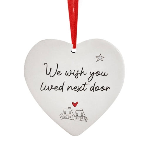 Personalized We're So Glad You Live Next Door Ornament / Personalized – The  Knotty Walnut