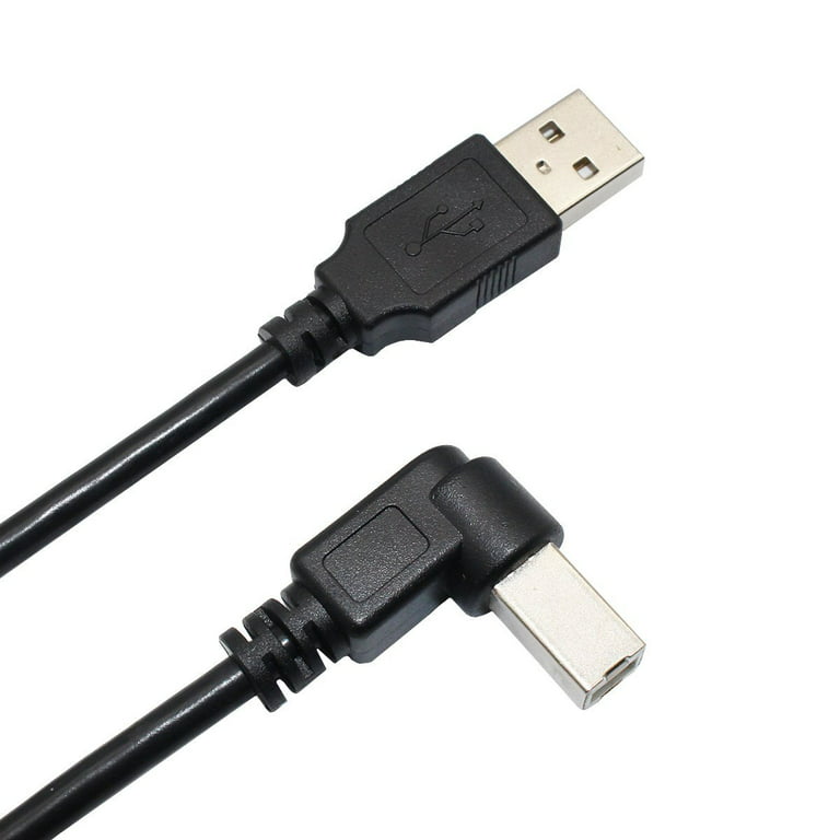 svær at tilfredsstille Alert tetraeder EpicDealz Right Angle USB Cable for HP 6250 eprinter Printer (6 feet) -  Black - Walmart.com