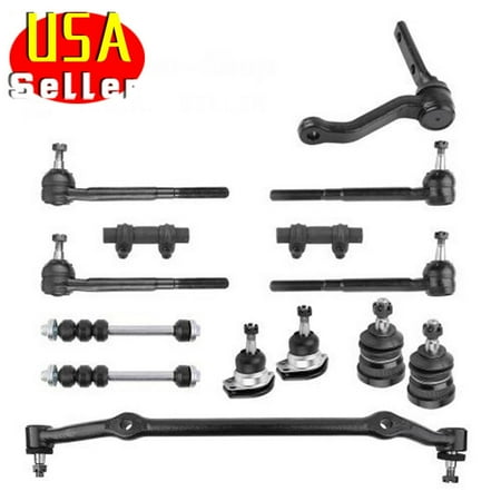 Link Arm End - 14PC Idler Arm Center Link Tie Rod End Ball Joint for Chevy Malibu Buick Regal