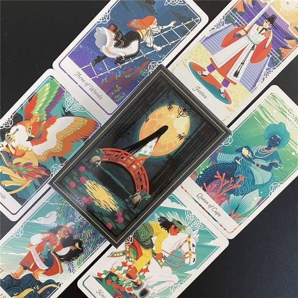Nuevas cartas de Tarot Herbal y guía PDF, baraja de adivinación, entretenimiento, fiestas, juego de mesa, soporte, envío directo Fivean unisex