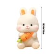 thumbnail image 3 of PPgejGEK 10.2-inch Hugging Carrot White Bunny Plush Toy Girls Sleeping Companion Doll, 3 of 6
