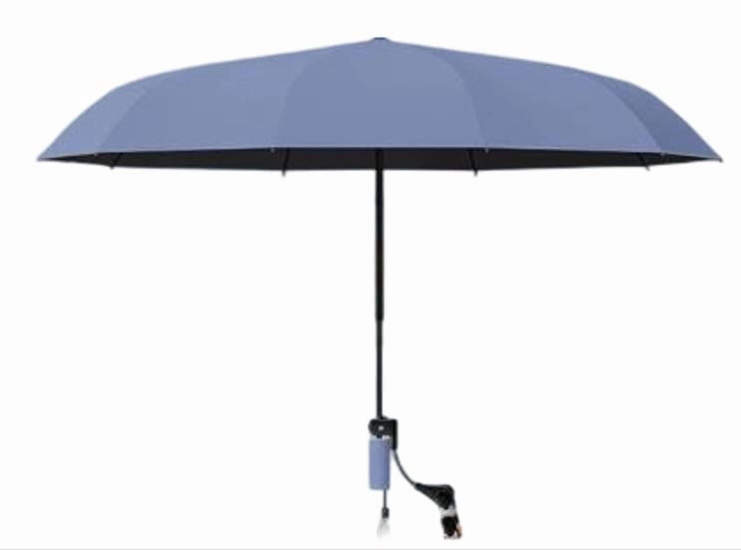 WYBXZ Clip-On Camping Chair Umbrella Blue 45x28 Inch UPF 50+ Sun Shade Canopy for Beach Fishing Outdoor Summer Travel