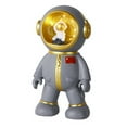 thumbnail image 3 of Hucha de astronauta de resina con luz nocturna, manualidades creativas Gris, 3 of 9