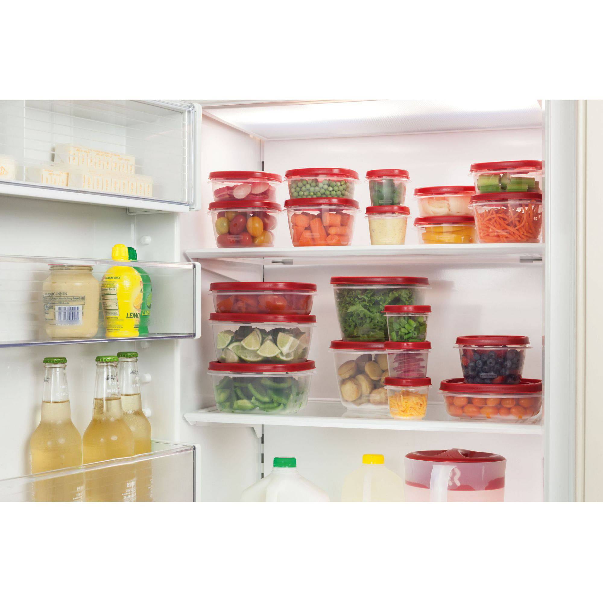 Rubbermaid Easy Find Lids Food Storage Container 40 Piece Set Red