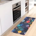 thumbnail image 5 of Glowing Fish Scales Bathroom Rug Non Slip Bathroom Mats Entry Door Soft Carpets for Kitchen Bedroom Living Room 39x20 inch, 5 of 7