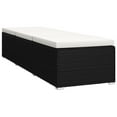 thumbnail image 3 of vidaXL Chaise Longue avec Coussin et Table Basse en Rotin Poly Crème Blanc, 3 of 5