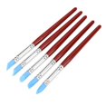 thumbnail image 2 of 5 uds moldeadores para esculpir colores de arcilla – bolígrafo moldeador con punta de goma Flexible que limpia los pinceles para pintar herramientas para tallar, 2 of 5