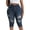 Royal Blue-992, variant on Gocolloa Plus Size Capris for Women 17" Inseam Stretchy Capri Jean Shorts High Waisted Cropped Pants Royal Blue 22W