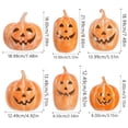 thumbnail image 3 of OJSFQUFP Halloween Decorations - Fall Decor - Handmade Terracotta Jack O Pumpkin with LED Light Cute Decoration Centerpieces for Tables Porch Yard Home Kitchen Front Door Mantel, 3 of 8