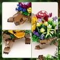 thumbnail image 3 of Turtle Planter Flower Pots Building Blocks Set Turtle Succulent Pot Planters Cute Toys with Plants, Succulent, Mushroom Home Office Desk Garden Decor Plant Lovers Gifts for Woman (510Pcs), 3 of 7
